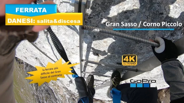 Italy/Gran Sasso/Corno Piccolo: via ferrata Danesi up &amp; down, the most difficult of  Gran Sasso